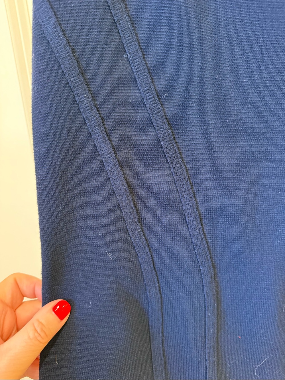 Halogen Navy Rib-Panel Scoop Neck Tank - Picture 5 of 5